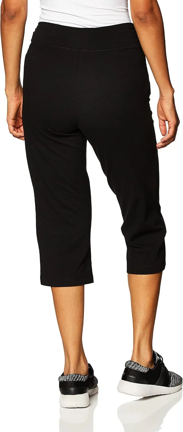 Danskin Women's Essential Sleek Fit Crop Pant