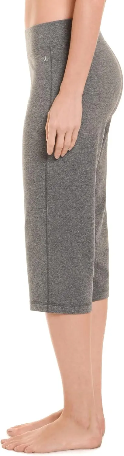 Danskin Women's Sleek Fit Yoga Crop Pant