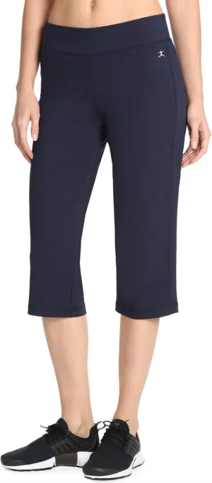 Danskin Women's Sleek Fit Yoga Crop Pant