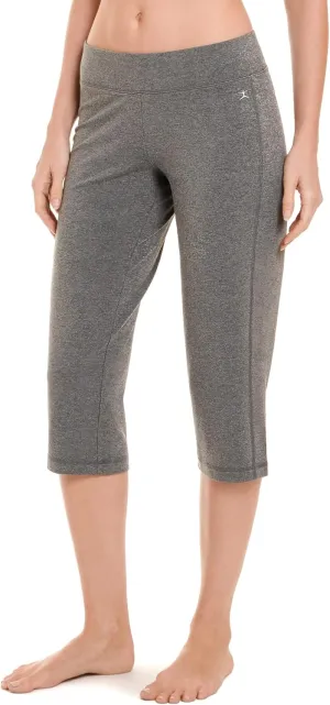 Danskin Women's Sleek Fit Yoga Crop Pant