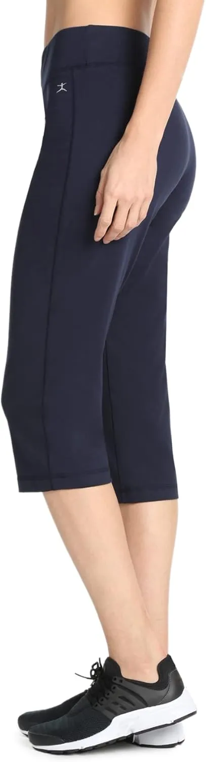 Danskin Women's Sleek Fit Yoga Crop Pant