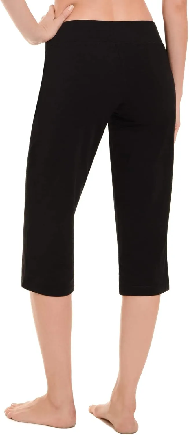 Danskin Women's Sleek Fit Yoga Crop Pant