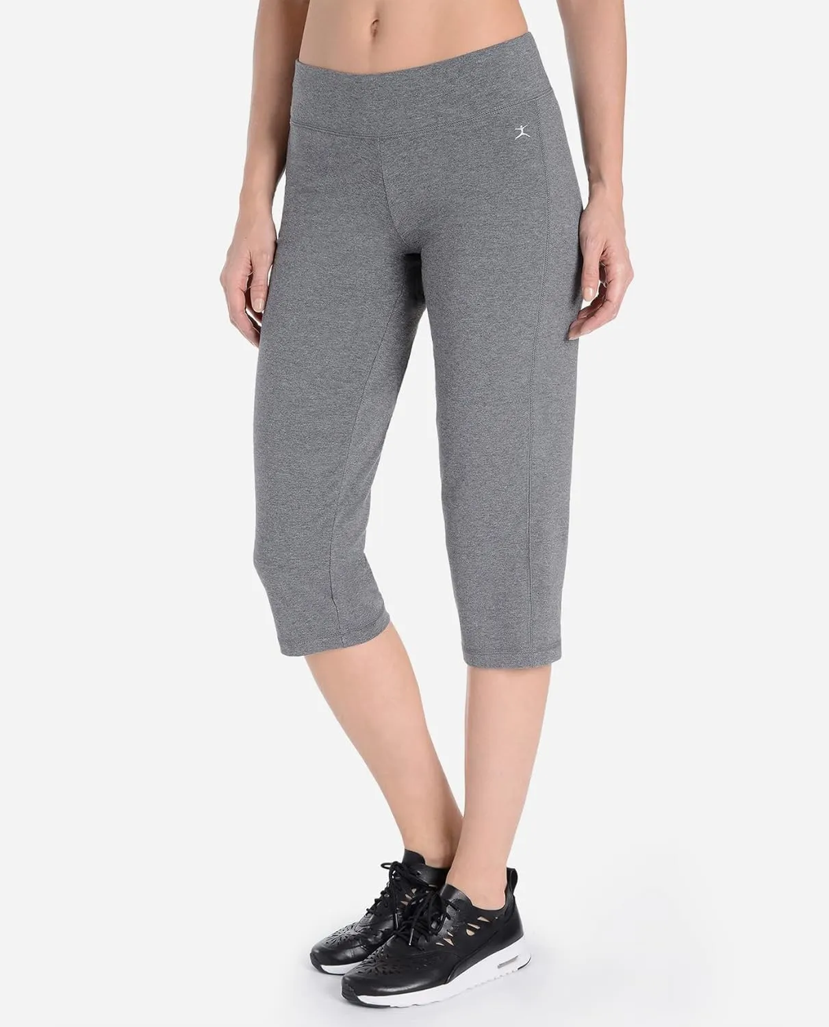 Danskin Women's Sleek Fit Yoga Crop Pant