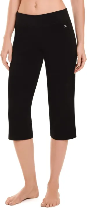Danskin Women's Sleek Fit Yoga Crop Pant
