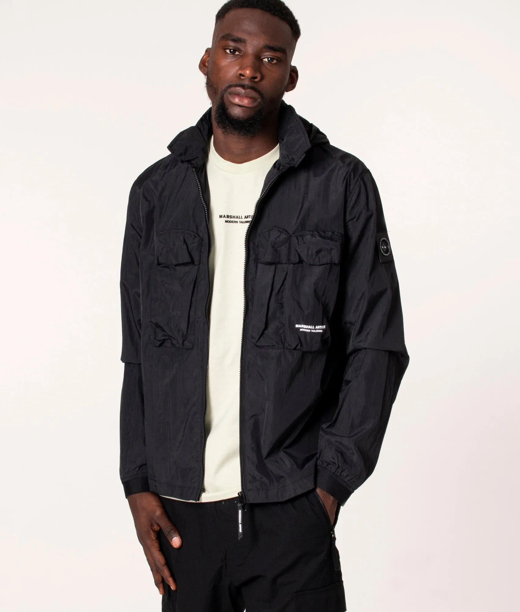 Detachable Hooded Overshirt