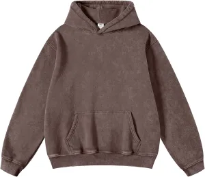 Dnzzs Acid Wash Hoodie for Womens Pullover Oversized Women's Fashion Hoodies & Sweatshirts Vintage Sweatshirt Heavyweight