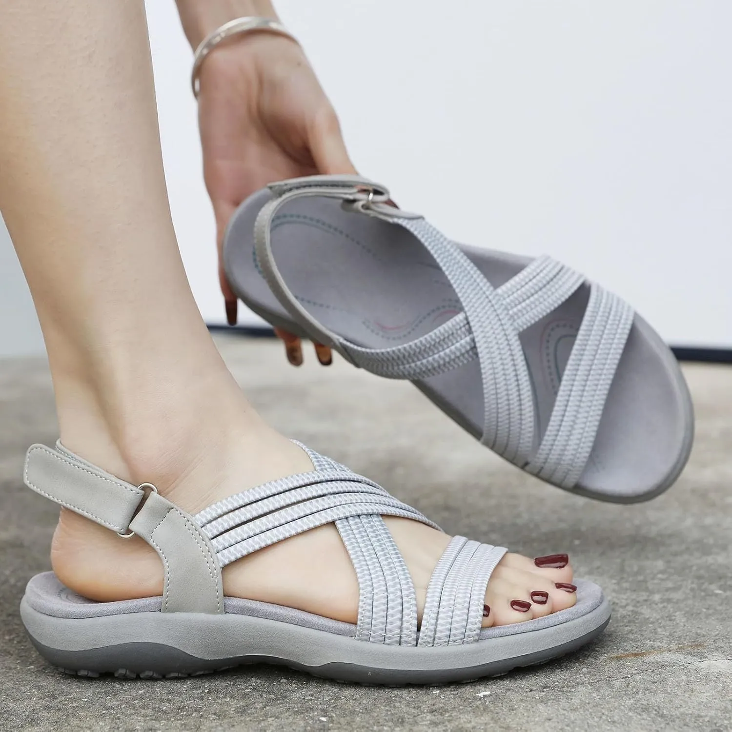 Dress Sandals for Women 2025 Walking Shoes Fashion Casual Athletic Sport Sandals Indoor Outdoor for Summer