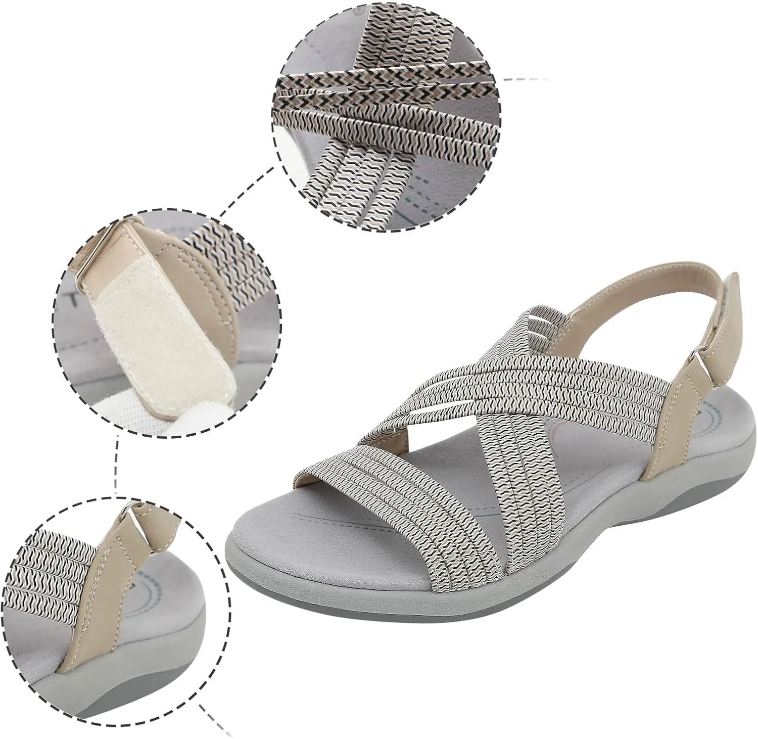 Dress Sandals for Women 2025 Walking Shoes Fashion Casual Athletic Sport Sandals Indoor Outdoor for Summer