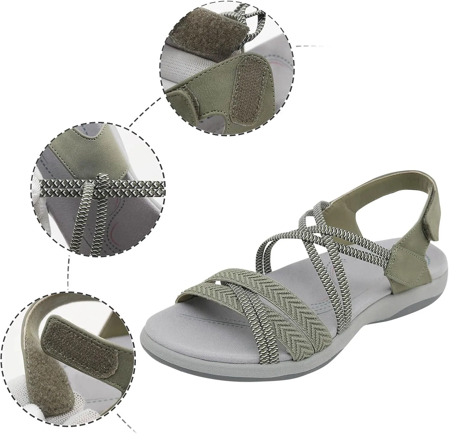 Dress Sandals for Women 2025 Walking Shoes Fashion Casual Athletic Sport Sandals