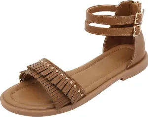 Dress Sandals for Women 2025 Zipper Bohemian Flat Sandals Fashion Beach Walking Shoes