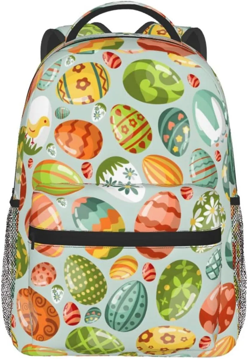 Easter Travel Laptop Backpack for Women Lightweight College Backpack Adjustable Fits 15.6 Inch Laptop Bag Waterproof for Work, Men, Gym