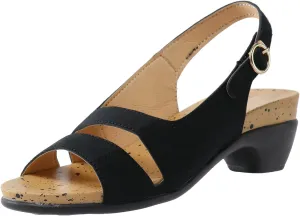 Eduavar Sandals Women, Sandals Women Orthopedic Sandals Dressy Open Toe Low Heel Sandals with Ankle Strap
