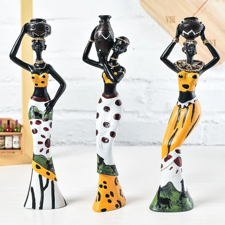 Exotic Resin Doll African Character