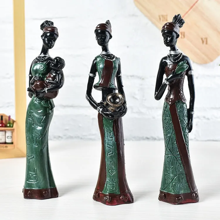 Exotic Resin Doll African Character