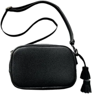 Fashionable Tassels Details Square Crossbody Bag PU Leather Shoulder Bags Satchel Handbag Elegant Women's Accessory
