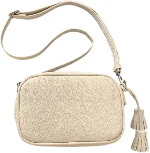 Fashionable Tassels Details Square Crossbody Bag PU Leather Shoulder Bags Satchel Handbag Elegant Women's Accessory