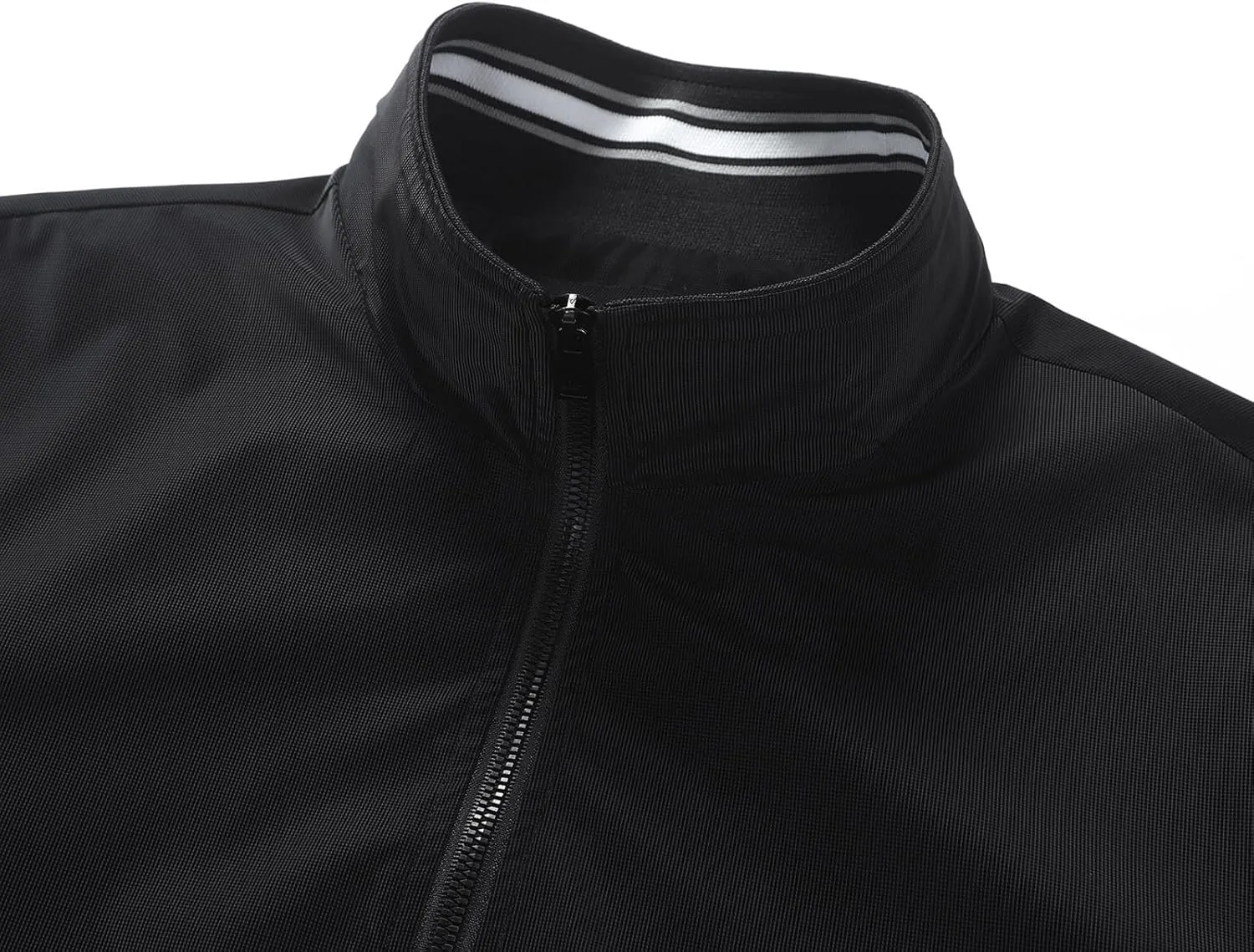 Finelylove Mens Lightweight Bomber Jacket Zip Up Stand Collar Casual Golf Jacket Active Windbreaker Spring Fall Workwear