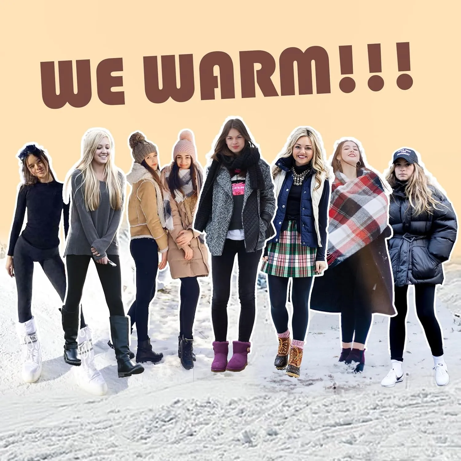 Fleece Lined Leggings for Youth Girls and Slim Womens High Waisted Winter Warm Athletic Yoga Pants
