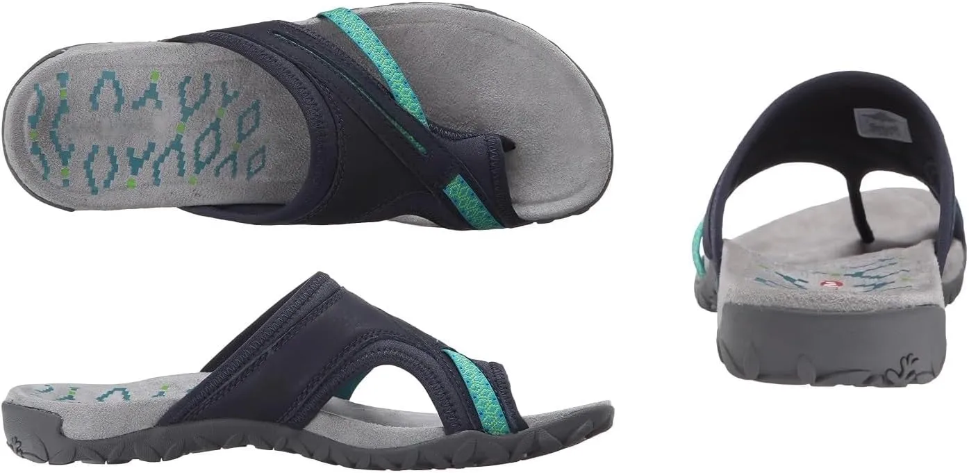 Flip Flops for Women Orthopedic Sandals with Arch Support Comfortable Plantar Fasciitis Split Toe Sandals Dressy Summer Flip Flop Casual Walking Flats