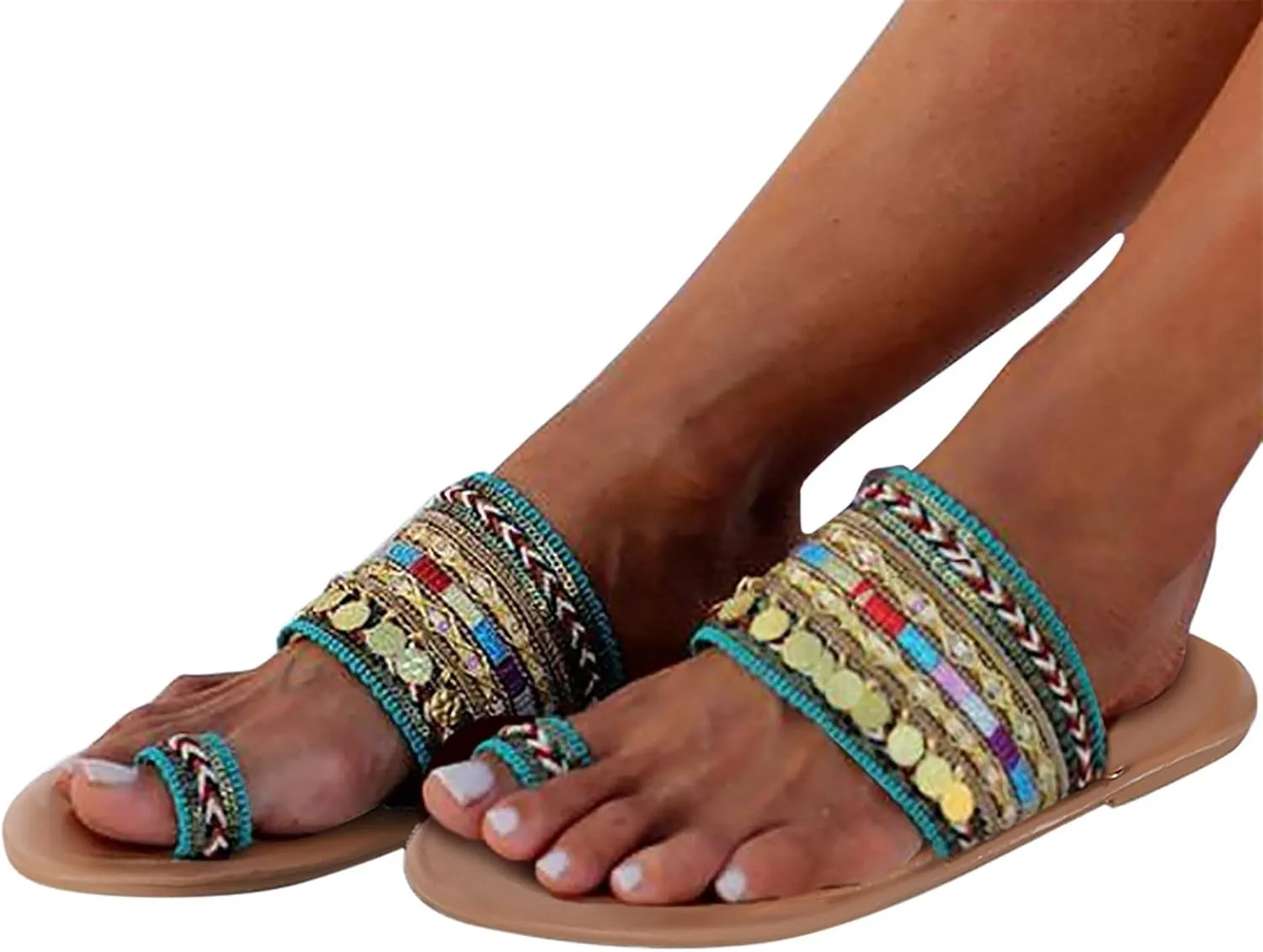 Flip Flops Sandals Handmade Artisanal Women Flip Flop Boho Greek Sandals Slipper Women Bling Slides