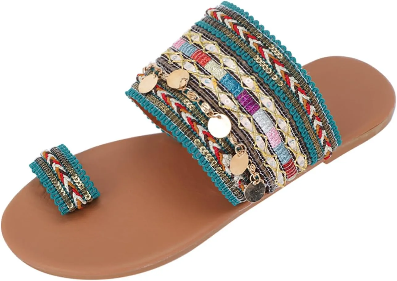 Flip Flops Sandals Handmade Artisanal Women Flip Flop Boho Greek Sandals Slipper Women Bling Slides