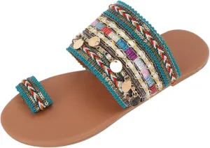 Flip Flops Sandals Handmade Artisanal Women Flip Flop Boho Greek Sandals Slipper Women Bling Slides