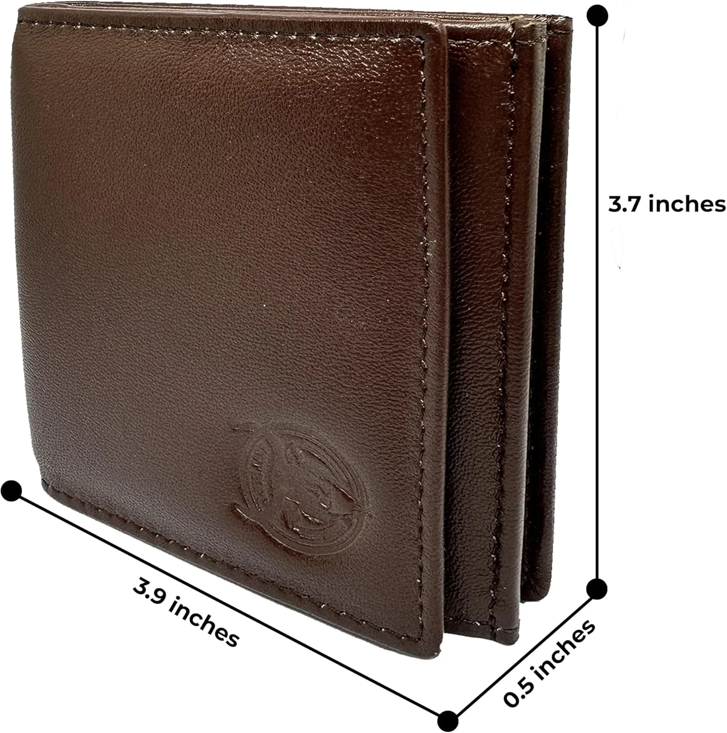 Full Grain Real Leather Wallet with Card Slots Coin Pouch RFID Blocking Combo Gift Box (Ladies Purse Brown)