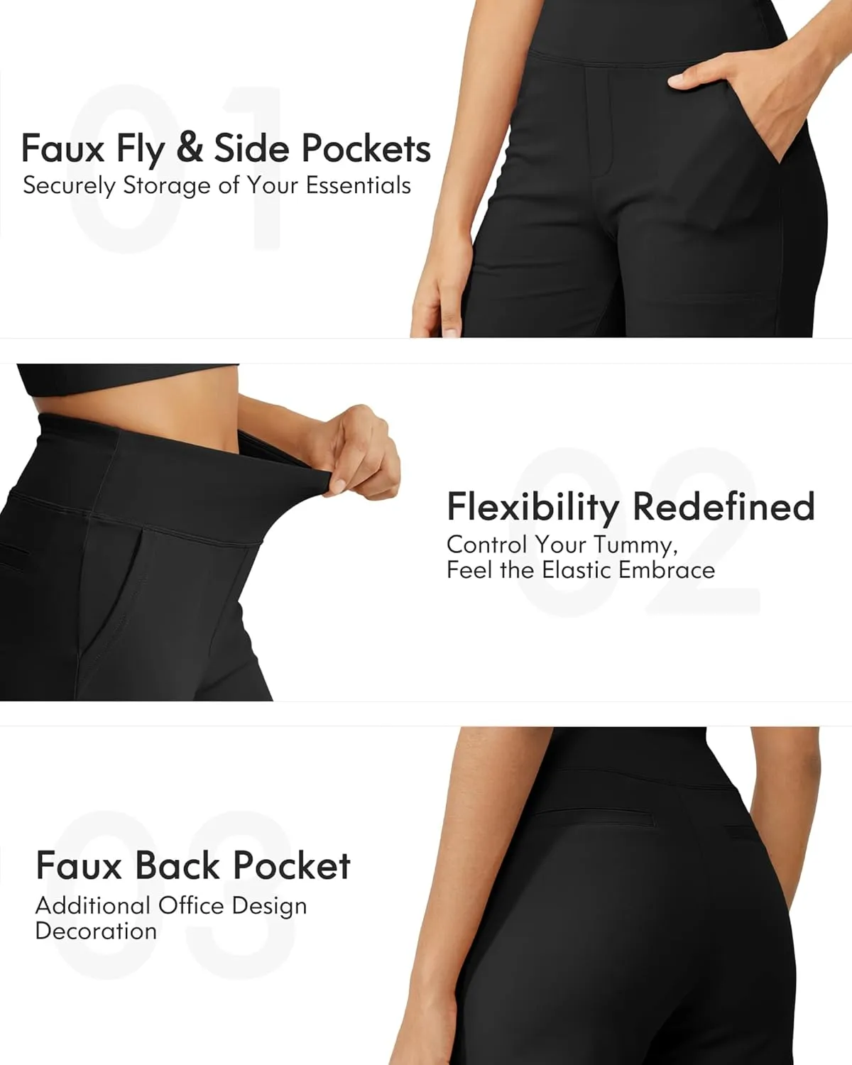 G4Free Capri Pants for Women Wide Leg Yoga Dress Cropped Pants Capri Leggings with Pockets for Casual Summer