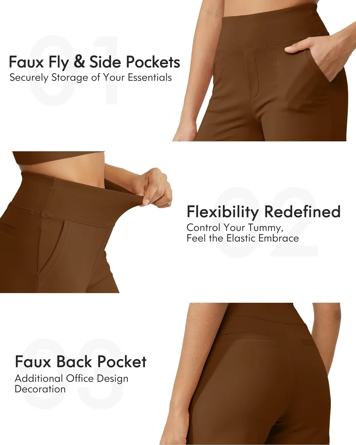 G4Free Capri Pants for Women Wide Leg Yoga Dress Cropped Pants Capri Leggings with Pockets for Casual Summer