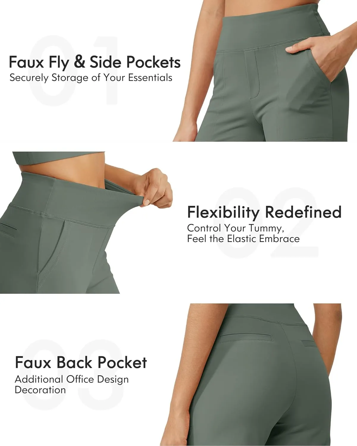 G4Free Capri Pants for Women Wide Leg Yoga Dress Cropped Pants Capri Leggings with Pockets for Casual Summer
