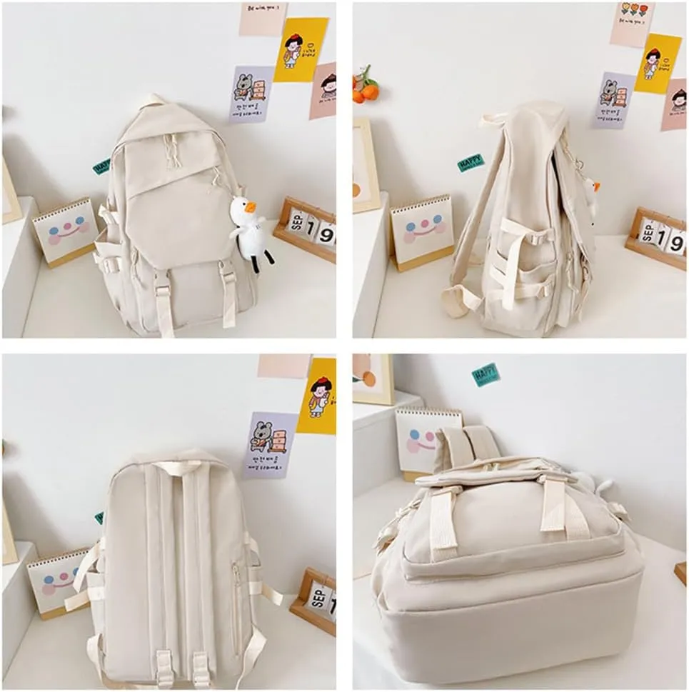 Genshin Impact Backpack Kaedehara Kazuha Backpack Cute 3D Printed Daypack Laptop 17" Large Capacity Travel White BackPack With Gift