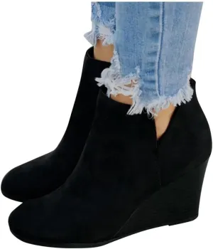 Gibobby Sandals for Women Platform,Womens Casual Round Toe Breathable Wedges Bowknot Hollow Out Walking Beach Shoes