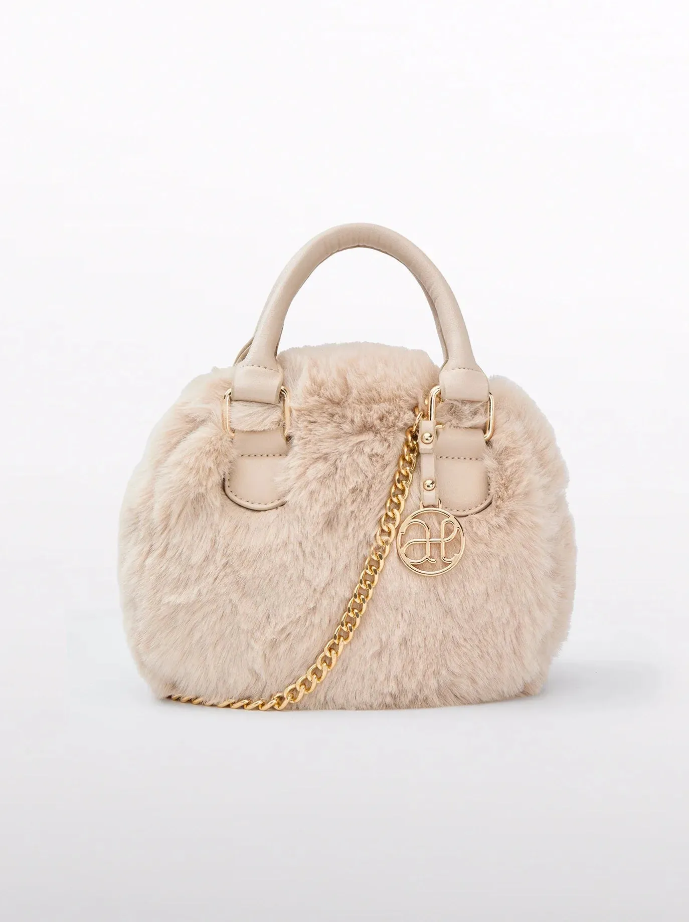 Girls faux shearling bag