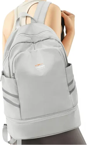 Gym Backpack for Women with Shoes Compartment & Wet Pocket, Large Women Travel Backpack Water Resistant, Sports Swimming Backpack Gym Bag