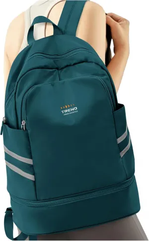 Gym Backpack for Women with Shoes Compartment & Wet Pocket, Large Women Travel Backpack Water Resistant, Sports Swimming Backpack Gym Bag
