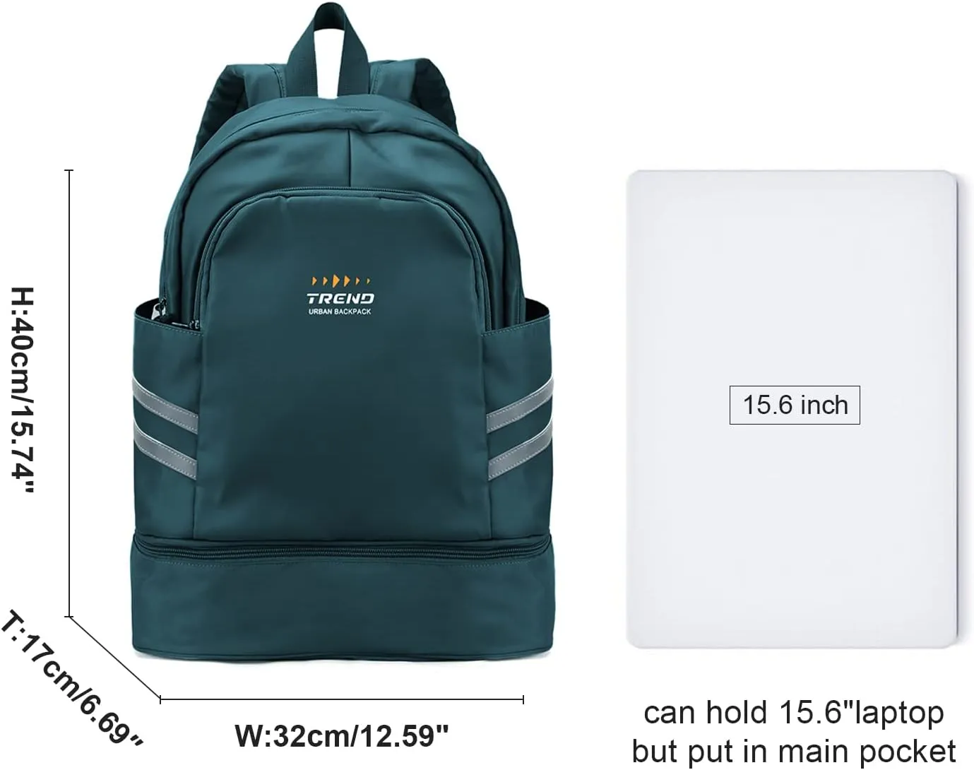 Gym Backpack for Women with Shoes Compartment & Wet Pocket, Large Women Travel Backpack Water Resistant, Sports Swimming Backpack Gym Bag