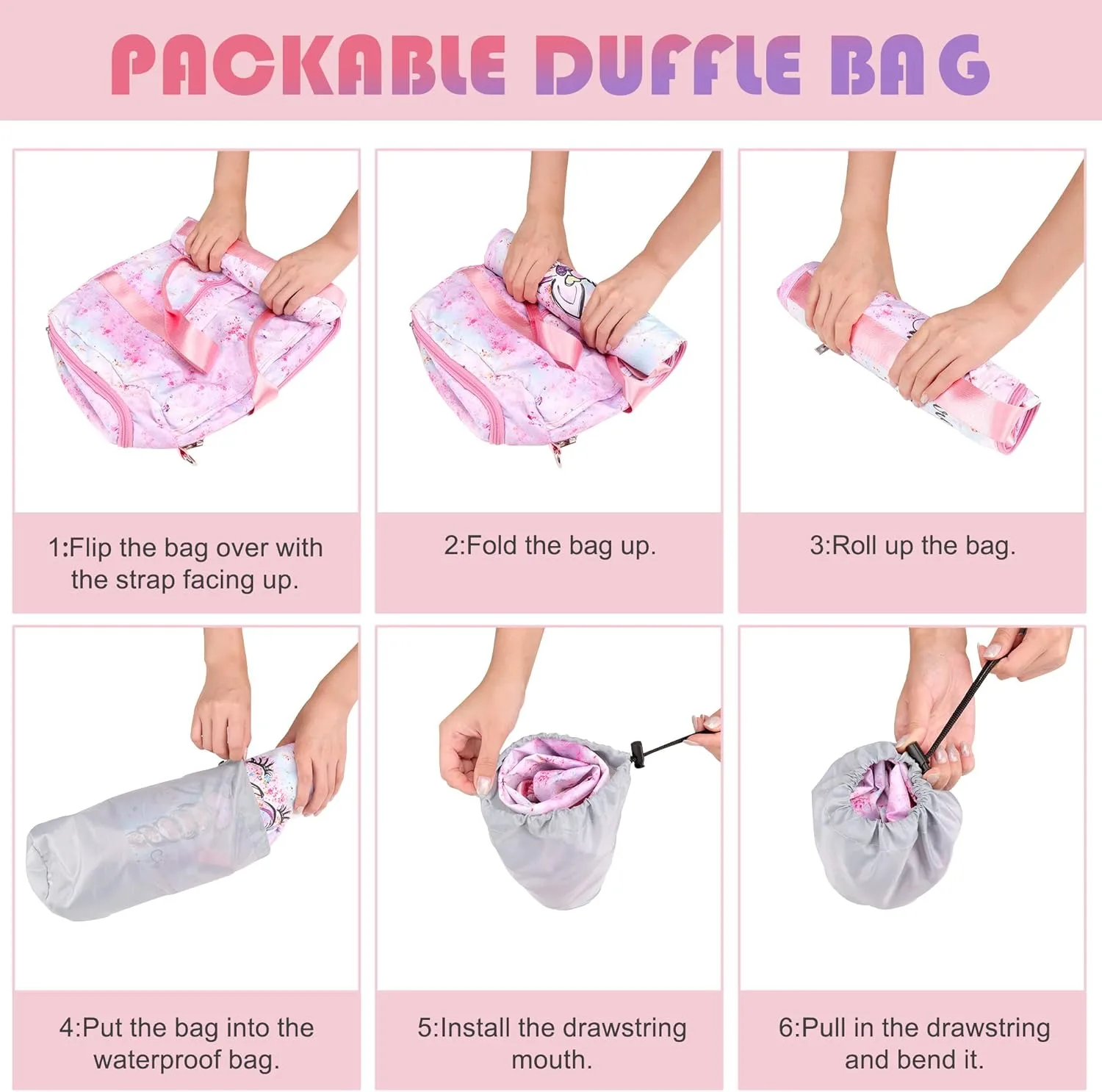 Gym Bag for Boys,Dinosaur Cute Duffel Bag,Dance Bag for Kids,Overnight Bag Travel Bag Sports with Shoes Compartment