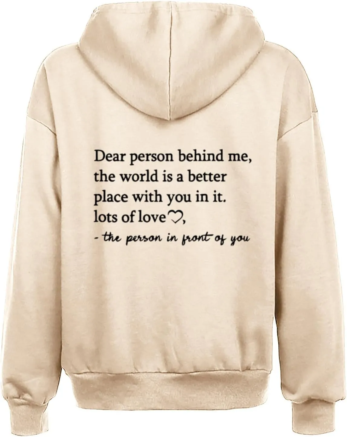 HGps8w Dear Person Behind Me Womens Zip Up Hoodies, Funny Sayings Oversized Long Sleeve Casual Sweatshirts Jackets