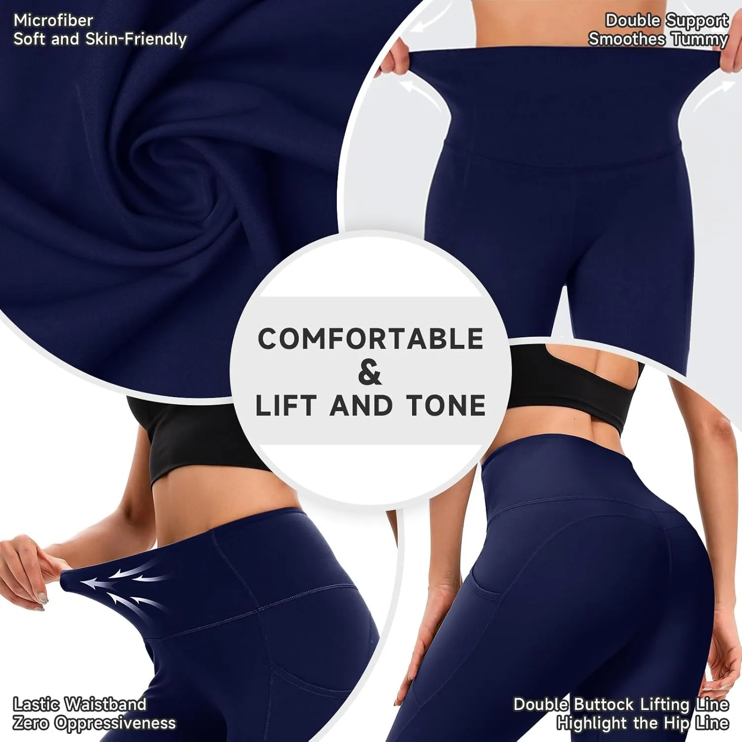 High Waisted Leggings for Women, 7/8 Full Length Buttery Soft Yoga Leggings