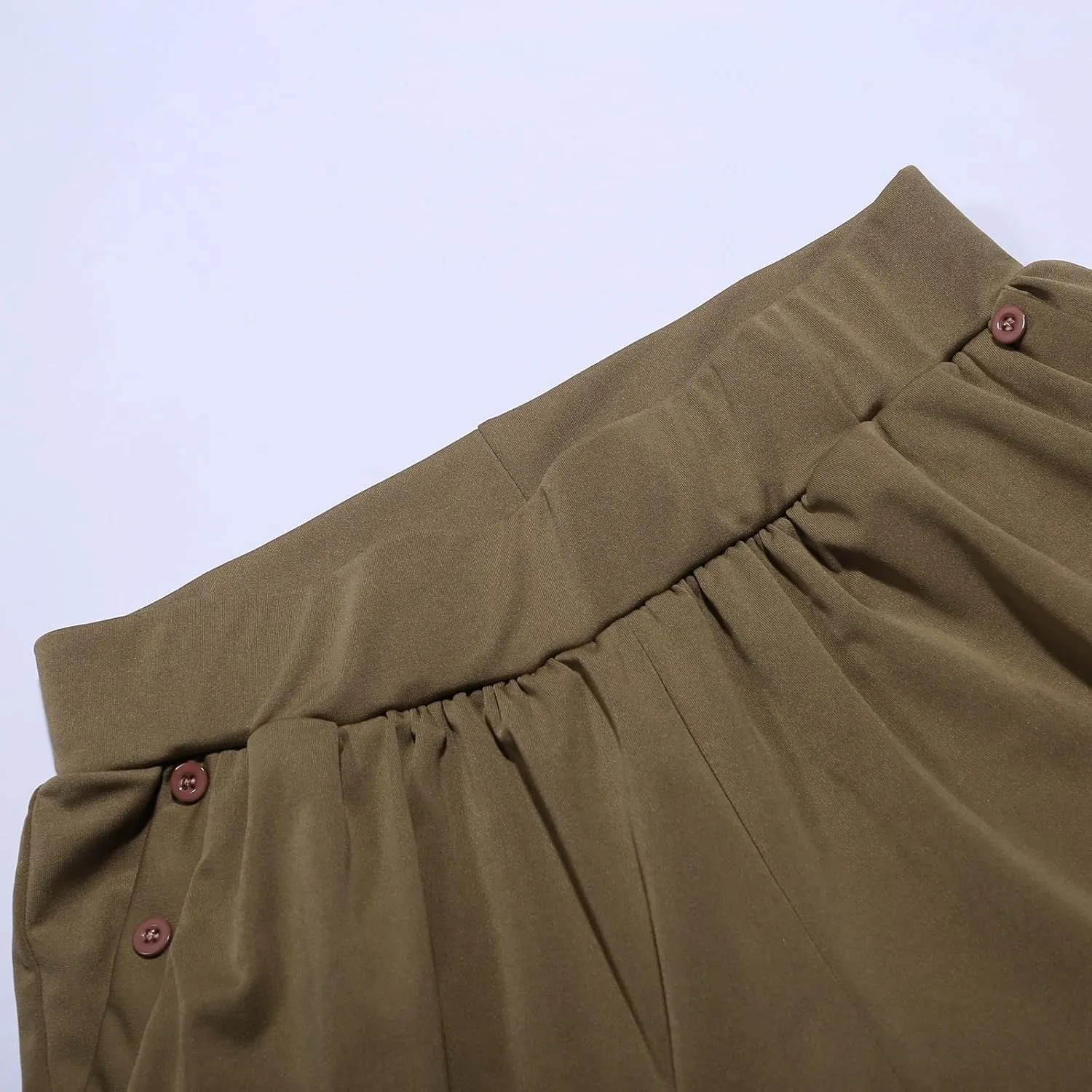 High Waisted Work Pants for Women Women High Waist Palazzo Pants Waisted Casual Baggy Stretchy Wide Leg Streetwear