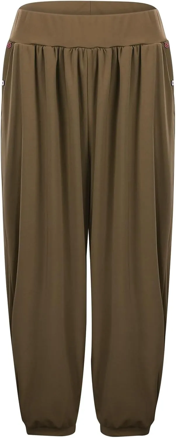 High Waisted Work Pants for Women Women High Waist Palazzo Pants Waisted Casual Baggy Stretchy Wide Leg Streetwear
