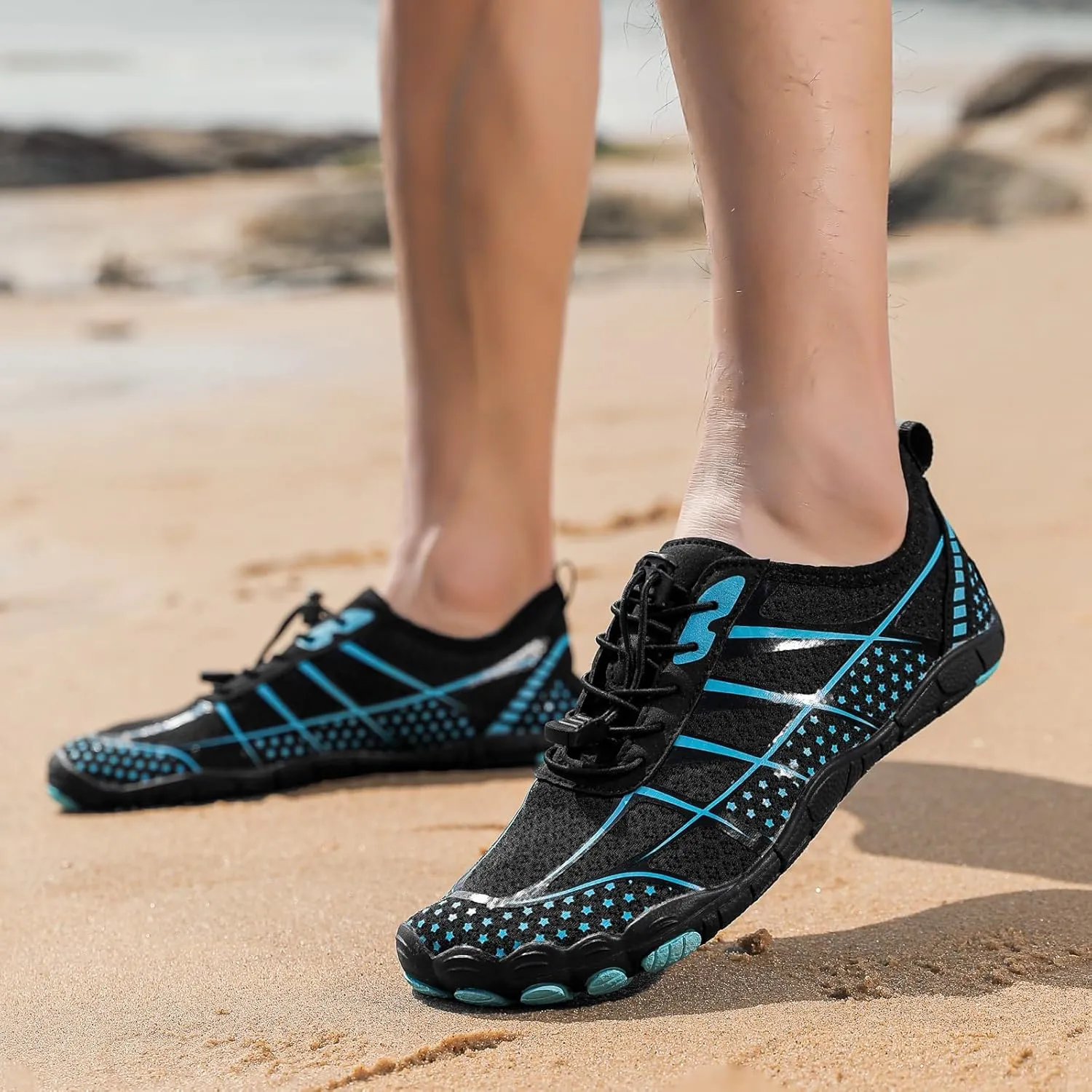 Hike Barefoot Shoes Womens Men Unisex Water Footwear Hiking Walking Running Sports Mens Minimalist Breathable Non-Slip Wide Toe Quick Dry Hiking Walking Athletic Breathable Anti-Slip Shoe