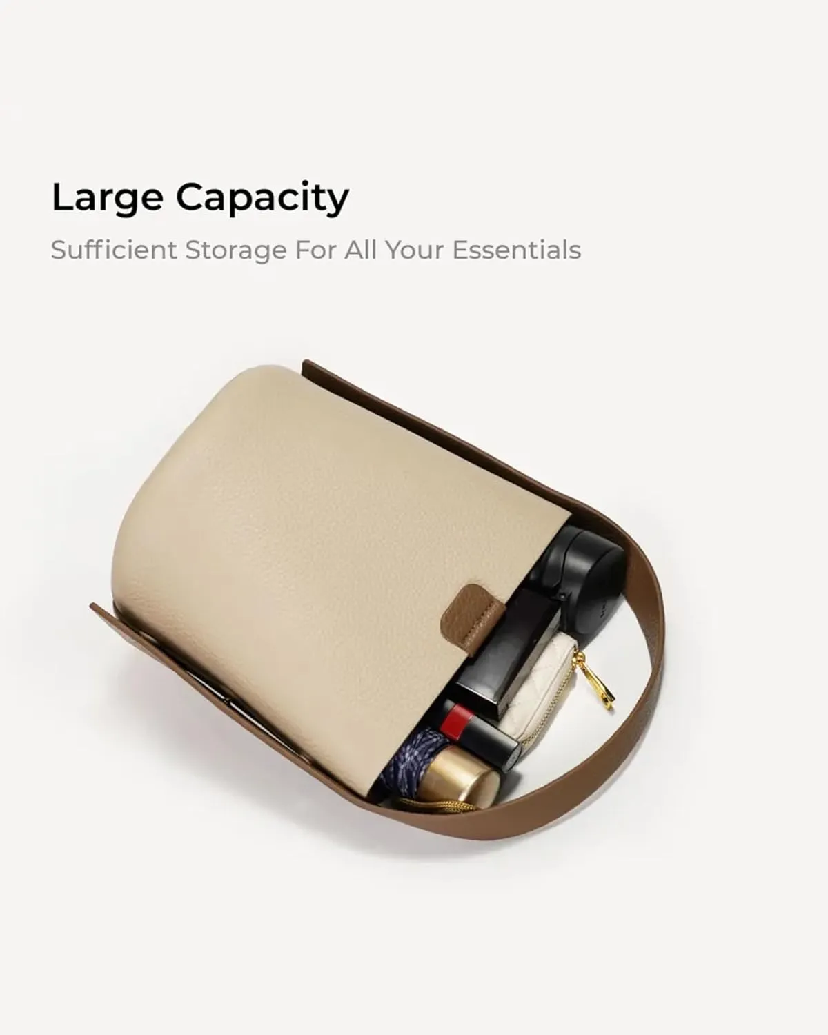 Hobo Purse, PU Leather Shoulder Bag, Tote Handbag for Work and Travel