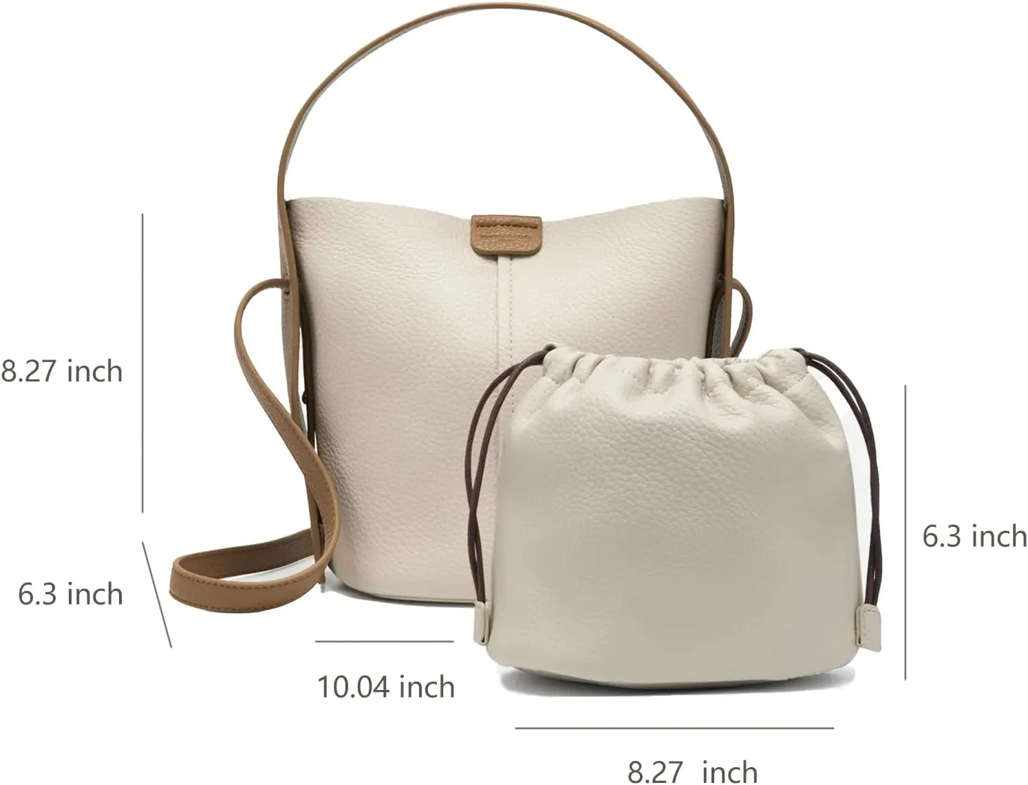 Hobo Purse, PU Leather Shoulder Bag, Tote Handbag for Work and Travel