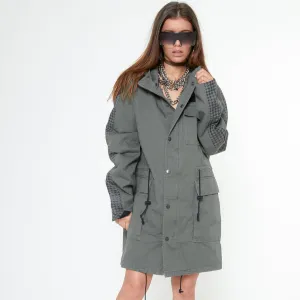 Konus Unisex Olive Oversize Hooded M65