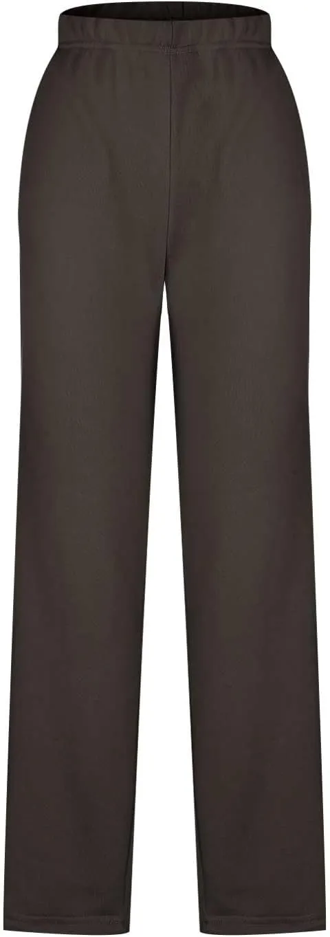 Ladies Lounge Trousers Ankle Length Slacks Tapered Cozy Pants with Pockets Comfy Pajama Pants(Available in Plus Size)