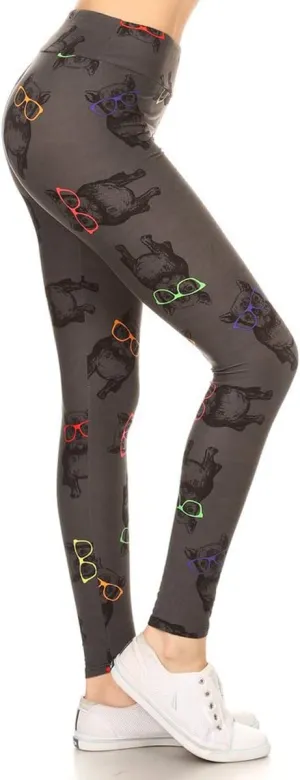 Leggings Depot High Waisted Checkered & Animal Print Leggings for Women - Regular, Plus, 1X3X, 3X5X
