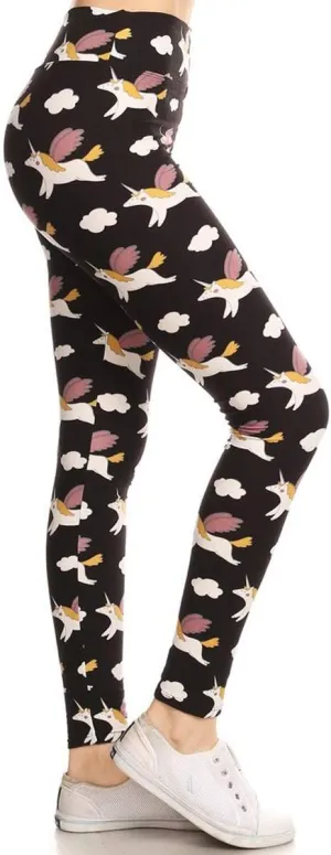 Leggings Depot High Waisted Checkered & Animal Print Leggings for Women - Regular, Plus, 1X3X, 3X5X