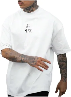 Male Oversize Spring and Summer Trend Young Large Size Printing Short Sleeve T Shirt Top Spandex T Shirt Men