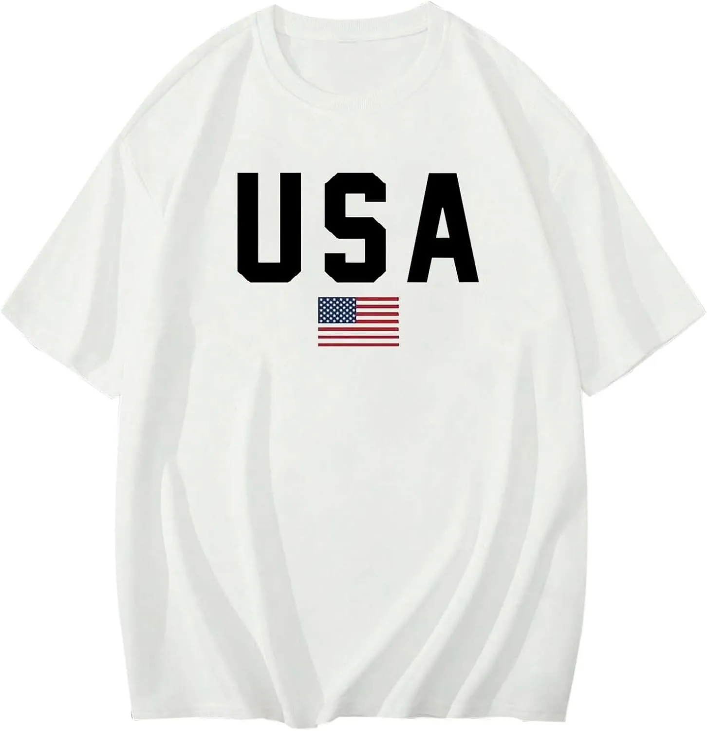 Male Oversize Spring and Summer Trend Young Large Size Printing Short Sleeve T Shirt Top Spandex T Shirt Men